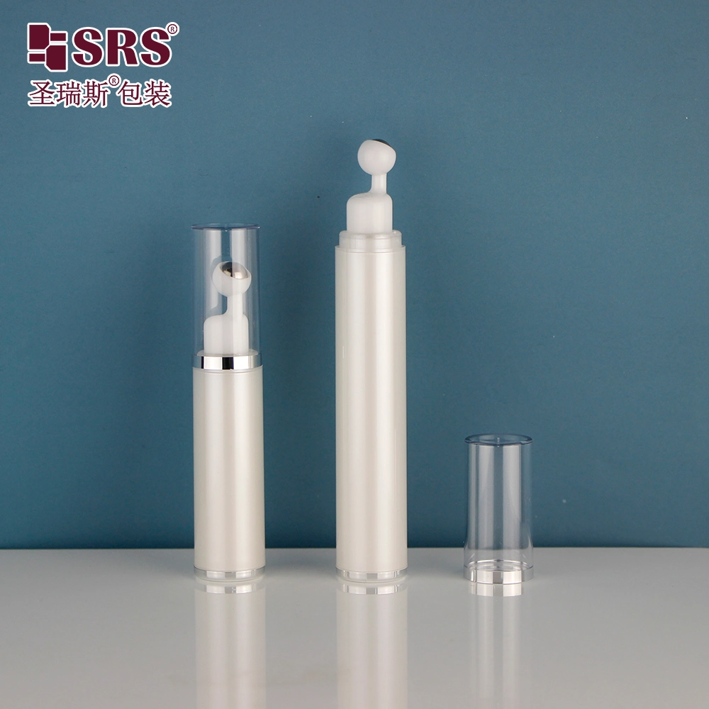 Round Shape 10ml 15ml Acrylic Airless Cosmetic Ball Bottle