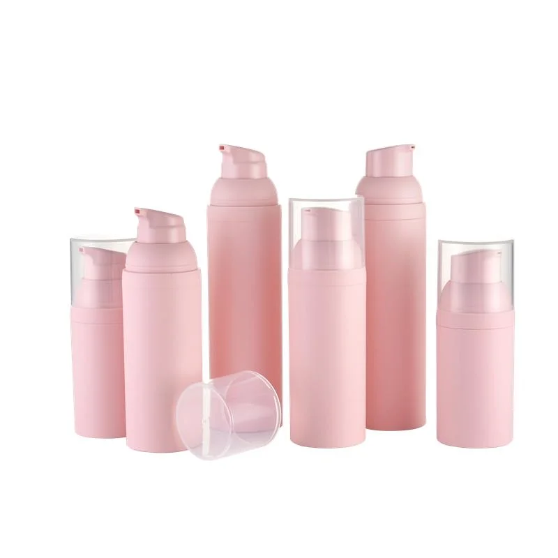 Wholesale Matt Pink Airless Lotion Pump Bottle for Serum Bottle