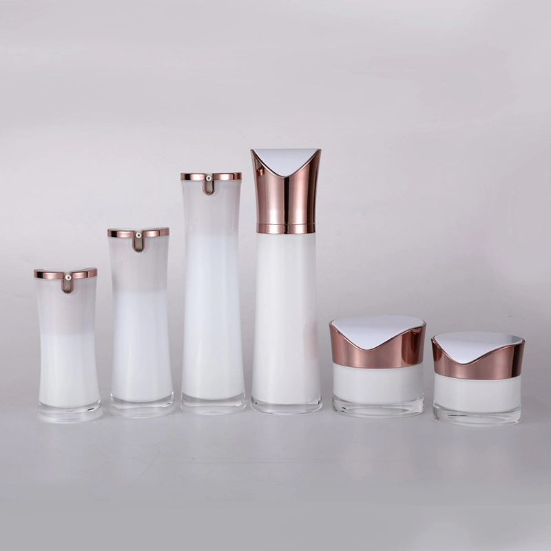 15ml 30ml 50ml Luxury Skincare Face Cream Plastic Acrylic Cosmetic Bottles and Jars Set