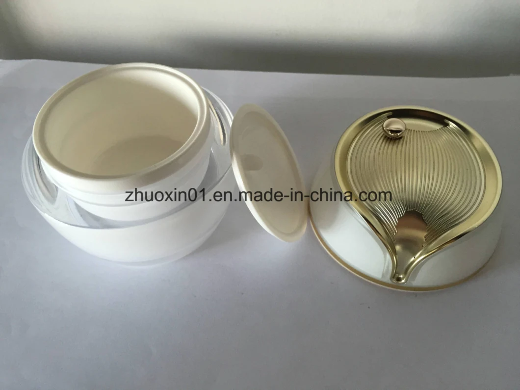Luxury Set Acrylic Cream Jar Lotion Bottle for Cosmetics