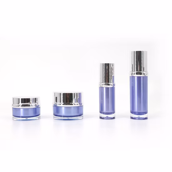 Hot Sale Plastic Acrylic Cream Cosmetic Bottles and Jars Set