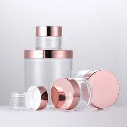 30ml 60ml 120ml 500ml 16oz Clear PS Plastic Cosmetic Cream Jar