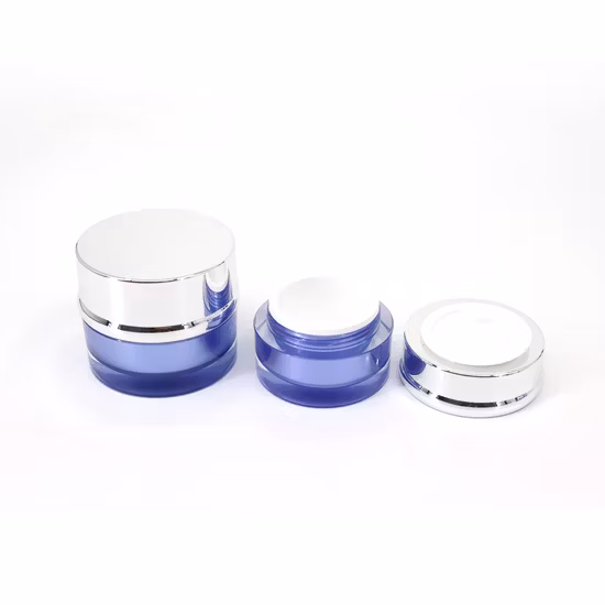 30g 50g 120g Elegant Fancy Round White Empty Cream Pot Acrylic Cosmetic Containers Jar Set